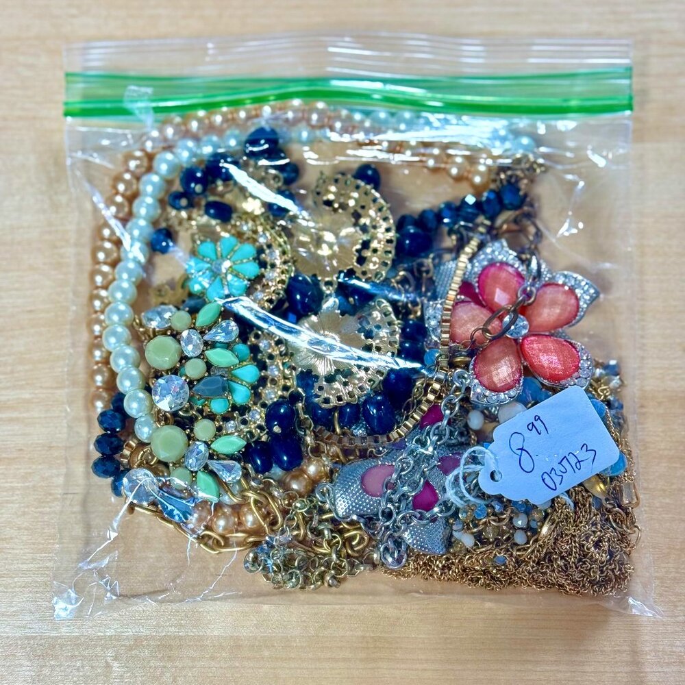 Vintage Statement Necklaces Costume Jewelry Grad Bag